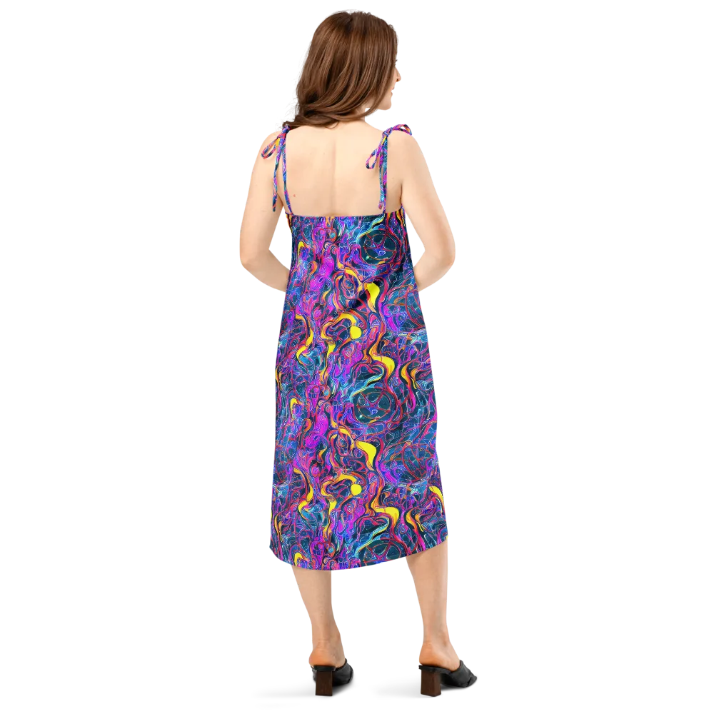 Magenta Maelstrom on Slip Dress — Back