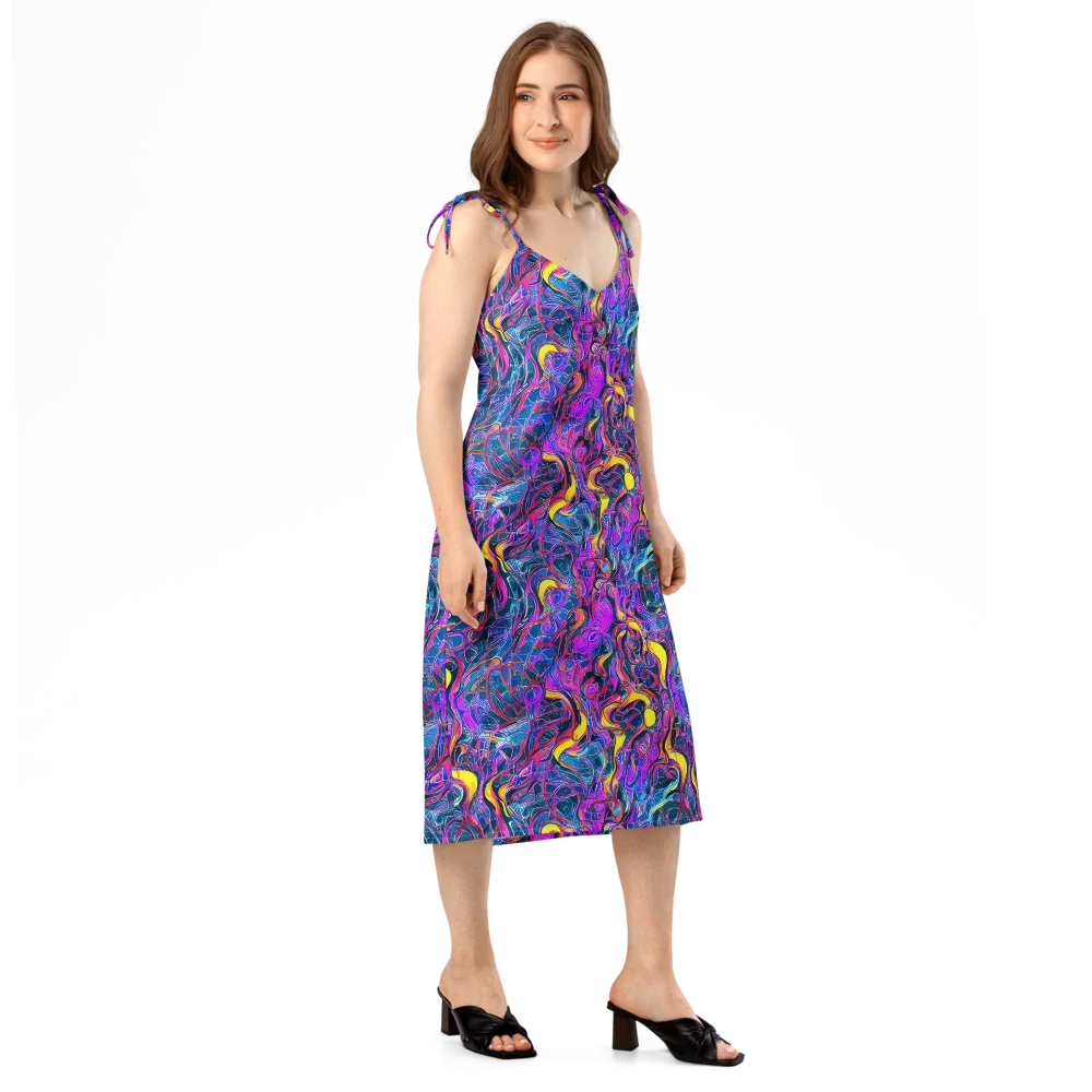 Magenta Maelstrom on Slip Dress — Right Front