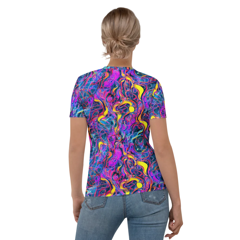 Magenta Maelstrom on Women's Crew Neck T-Shirt — Back