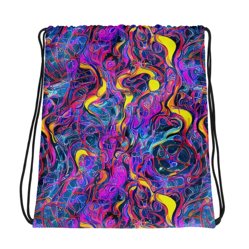 Magenta Maelstrom on a Drawstring Bag