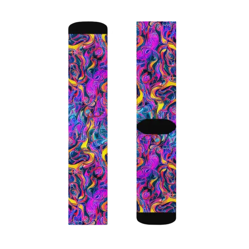 Magenta Maelstrom on a Socks