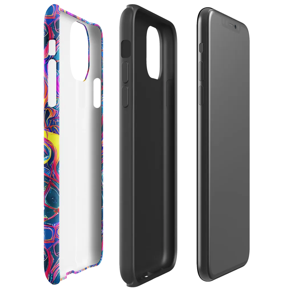 Magenta Maelstrom on Tough Case for iPhone® — Right