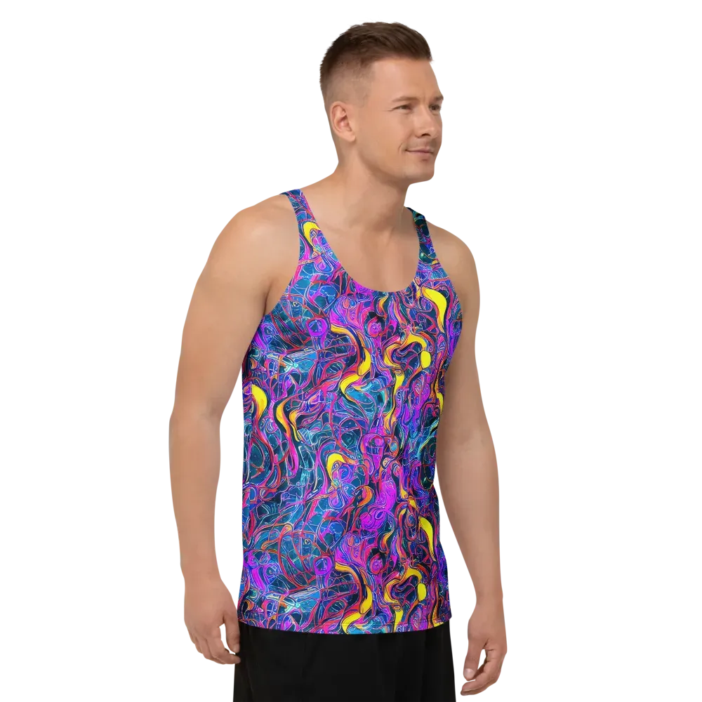 Magenta Maelstrom on Men's Tank Top — Right Front