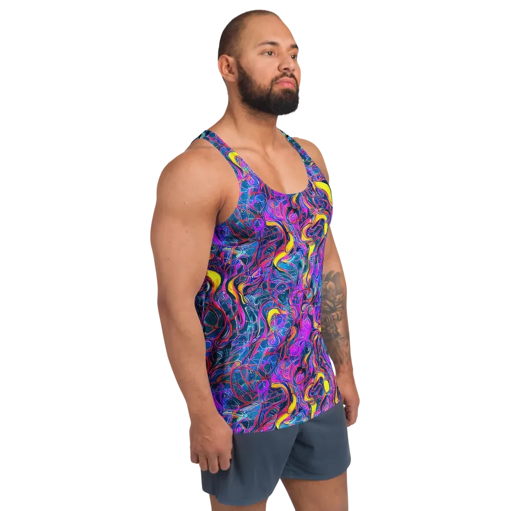 Magenta Maelstrom on Men's Tank Top — Right Front