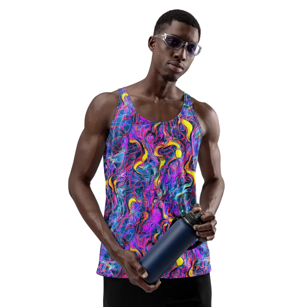Magenta Maelstrom on Men's Tank Top — Front