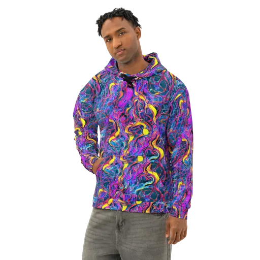 Magenta Maelstrom on a Cotton Hoodie