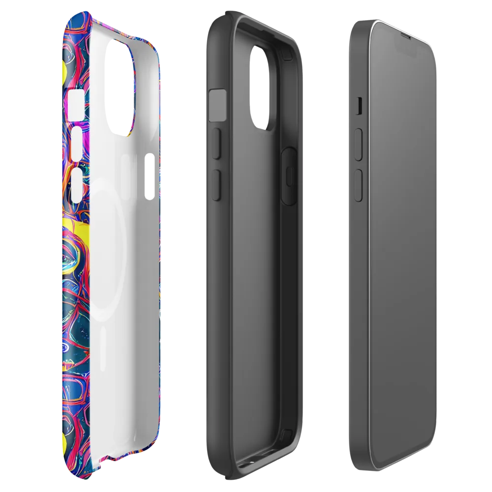 Magenta Maelstrom on MagSafe Tough Case for iPhone® — Front