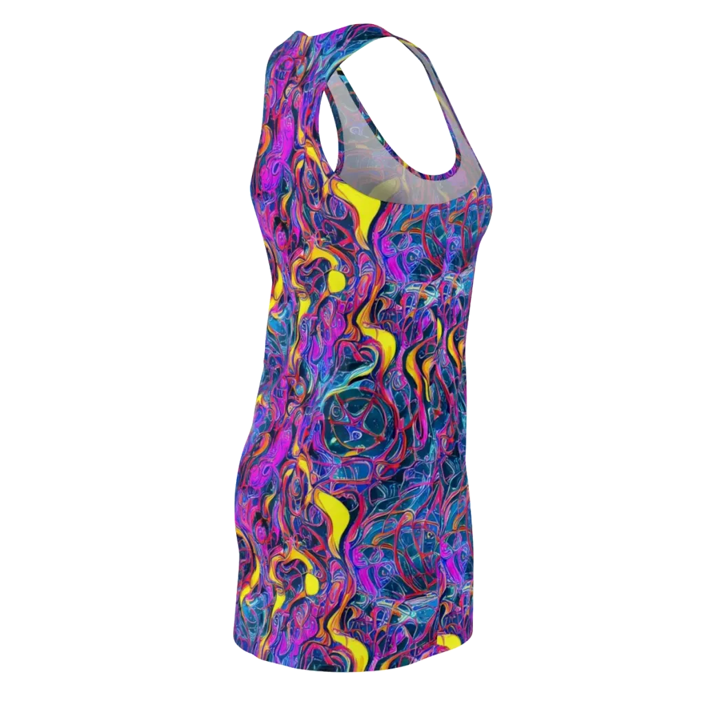 Magenta Maelstrom on Racerback Dress — Back Side