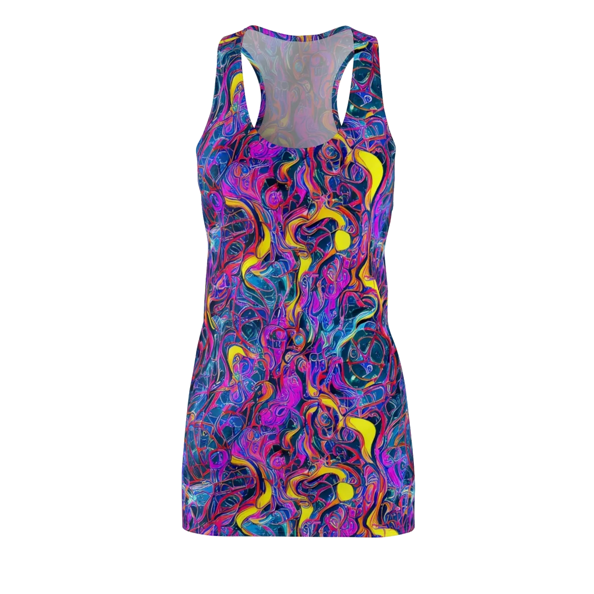 Magenta Maelstrom on Racerback Dress — Front