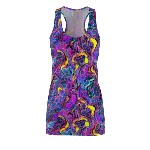 Magenta Maelstrom on a Racerback Dress