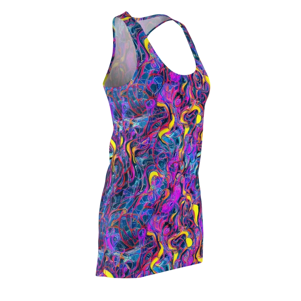 Magenta Maelstrom on Racerback Dress — Front Side