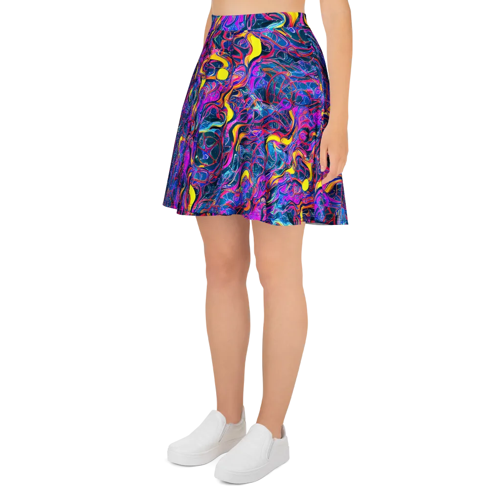 Magenta Maelstrom on Skater Skirt — Left