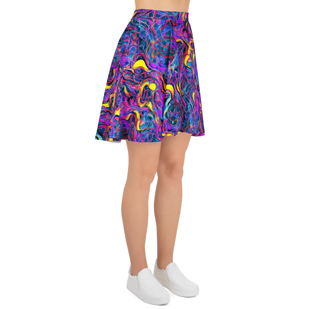 Magenta Maelstrom on Skater Skirt — Right