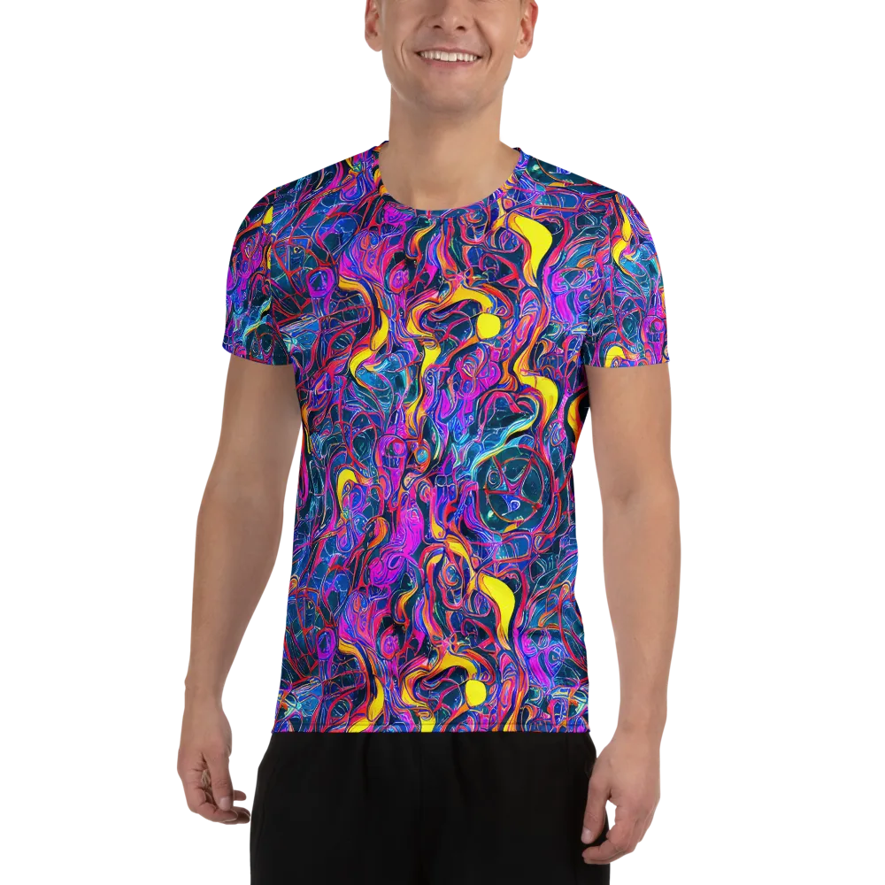 Magenta Maelstrom on Men's Athletic T-Shirt — Front