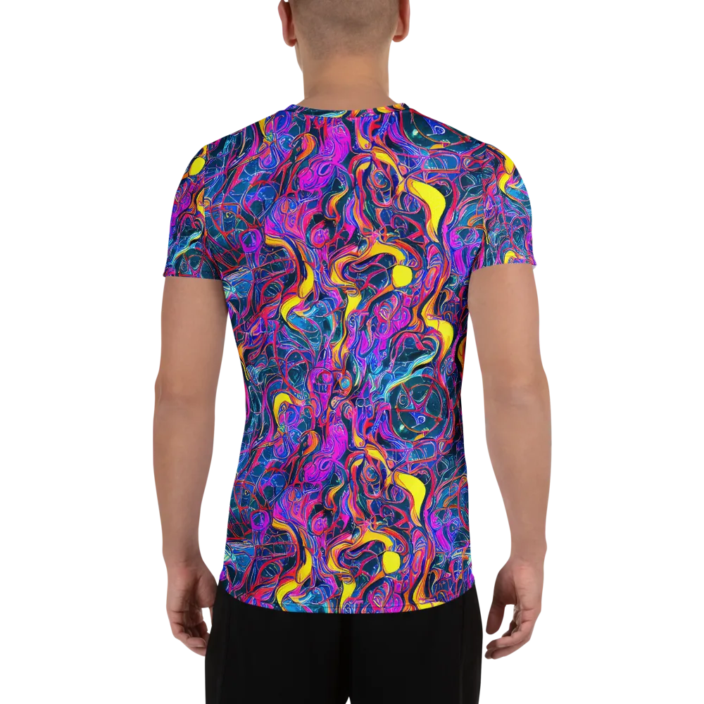Magenta Maelstrom on Men's Athletic T-Shirt — Back
