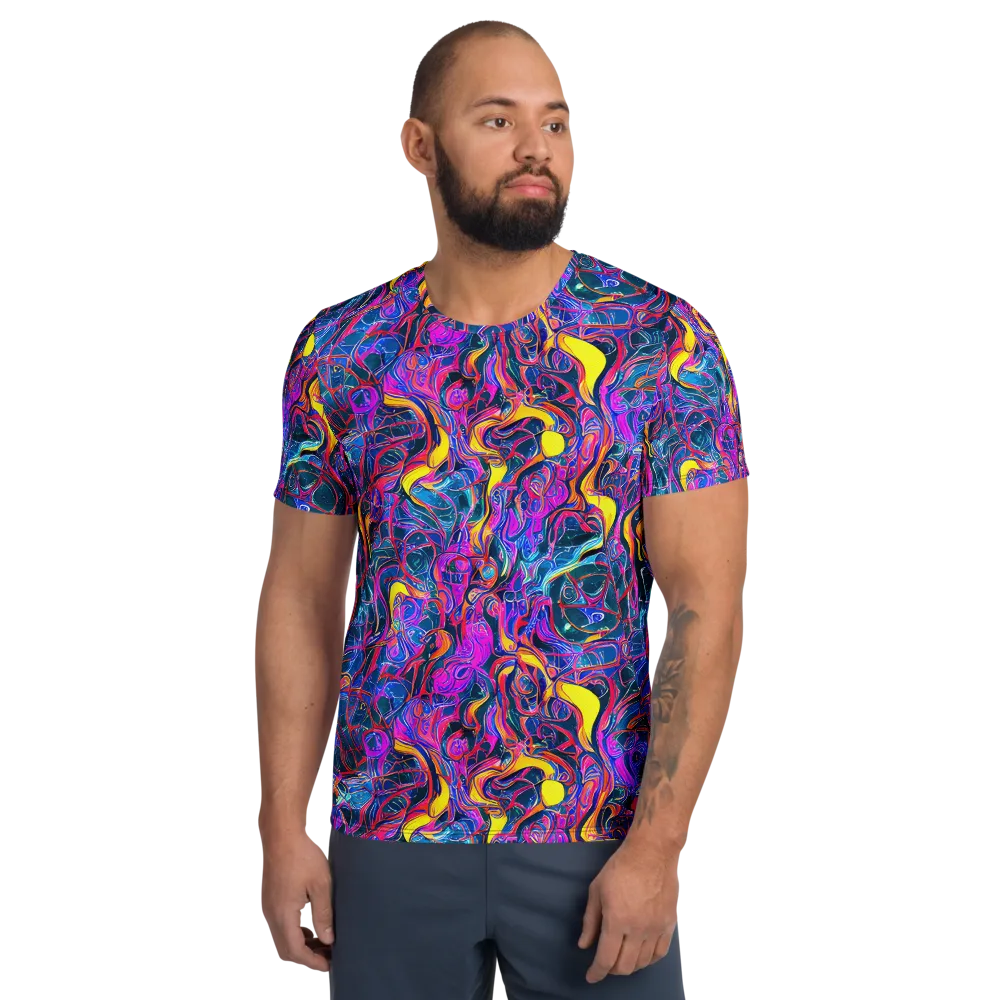 Magenta Maelstrom on Men's Athletic T-Shirt — Front