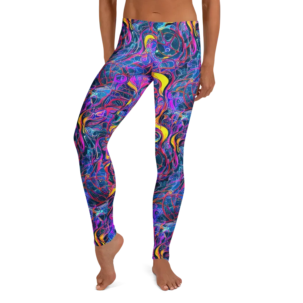 Magenta Maelstrom on Leggings — Front