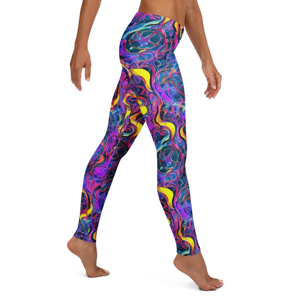 Magenta Maelstrom on Leggings — Right