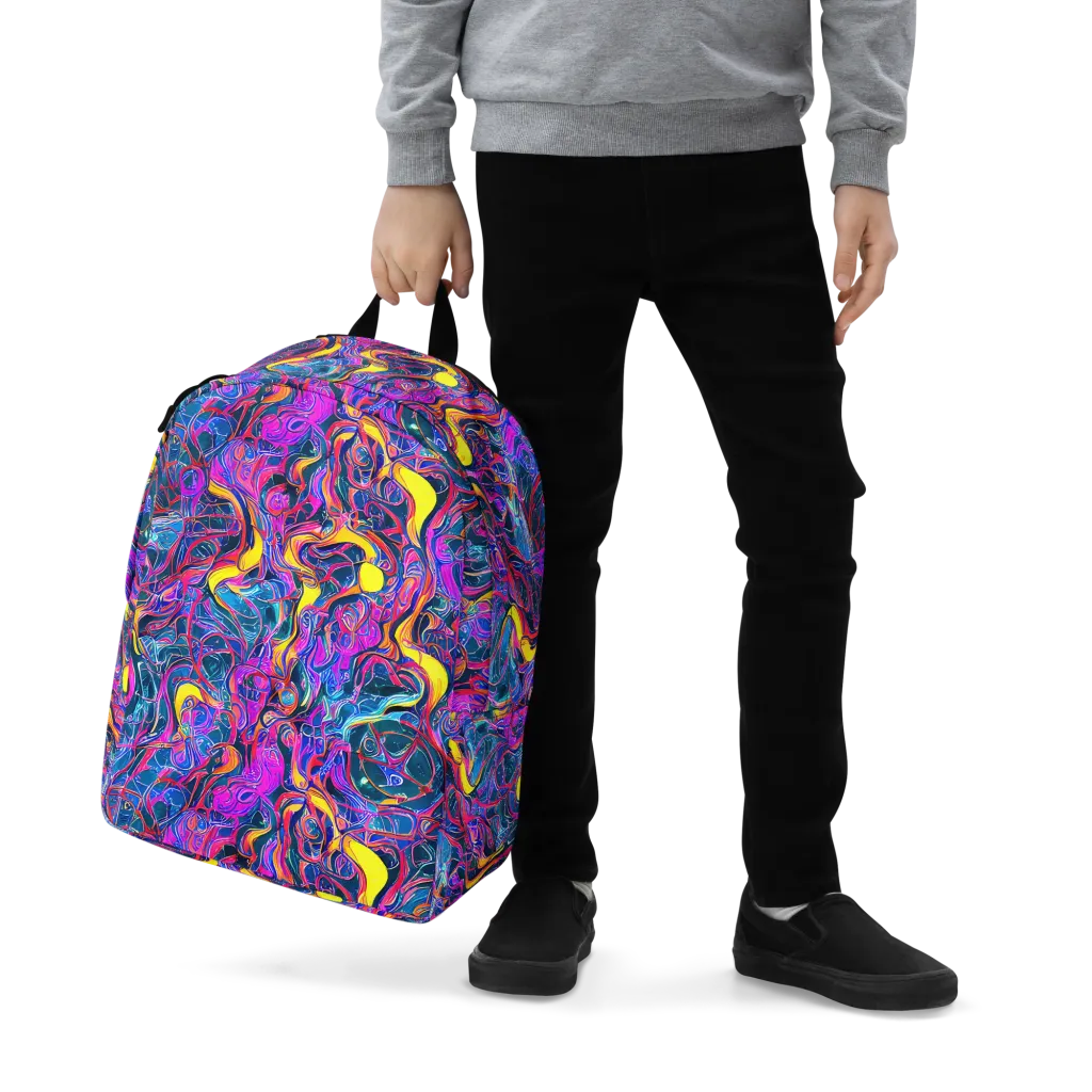 Magenta Maelstrom on Minimalist Backpack — Zoomed-in