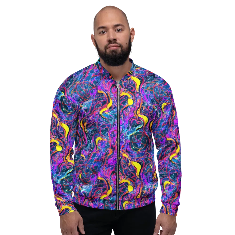 Magenta Maelstrom on Bomber Jacket — Front
