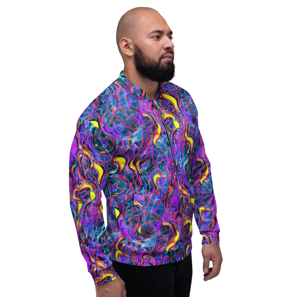 Magenta Maelstrom on Bomber Jacket — Right