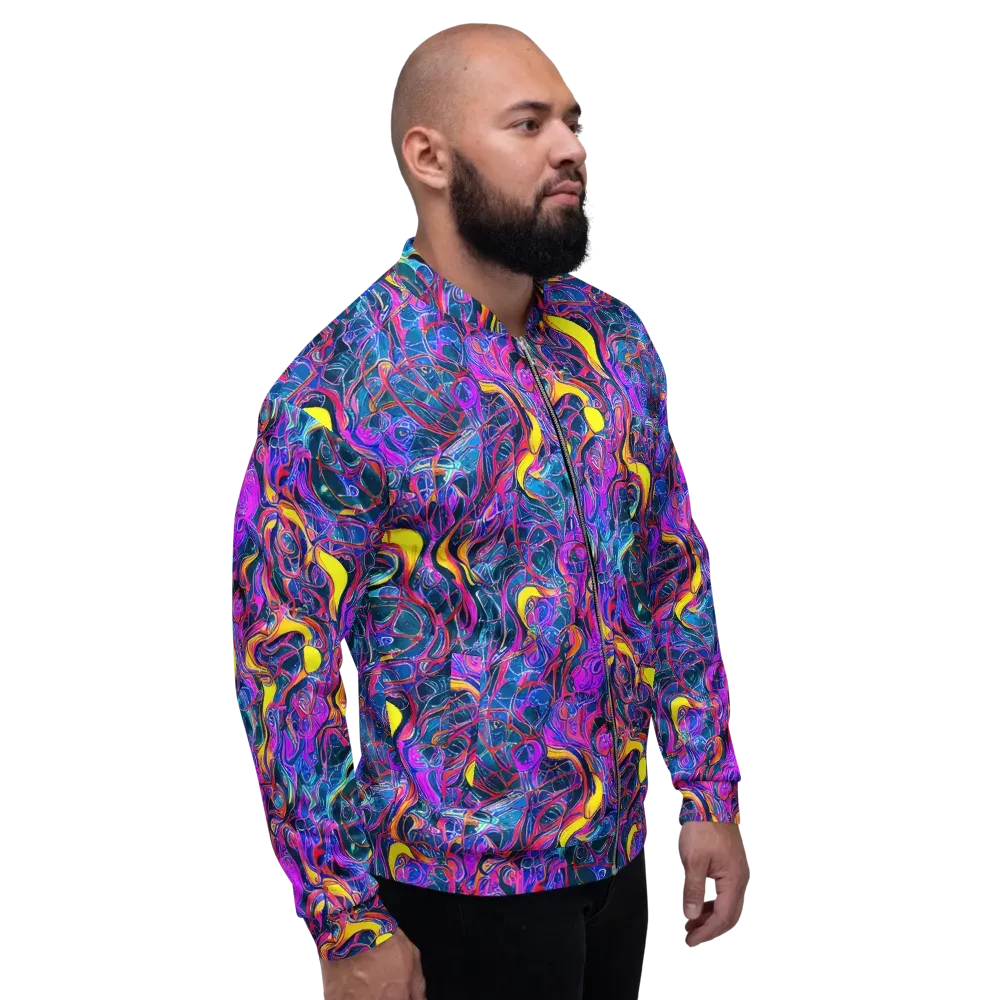 Magenta Maelstrom on Bomber Jacket — Right