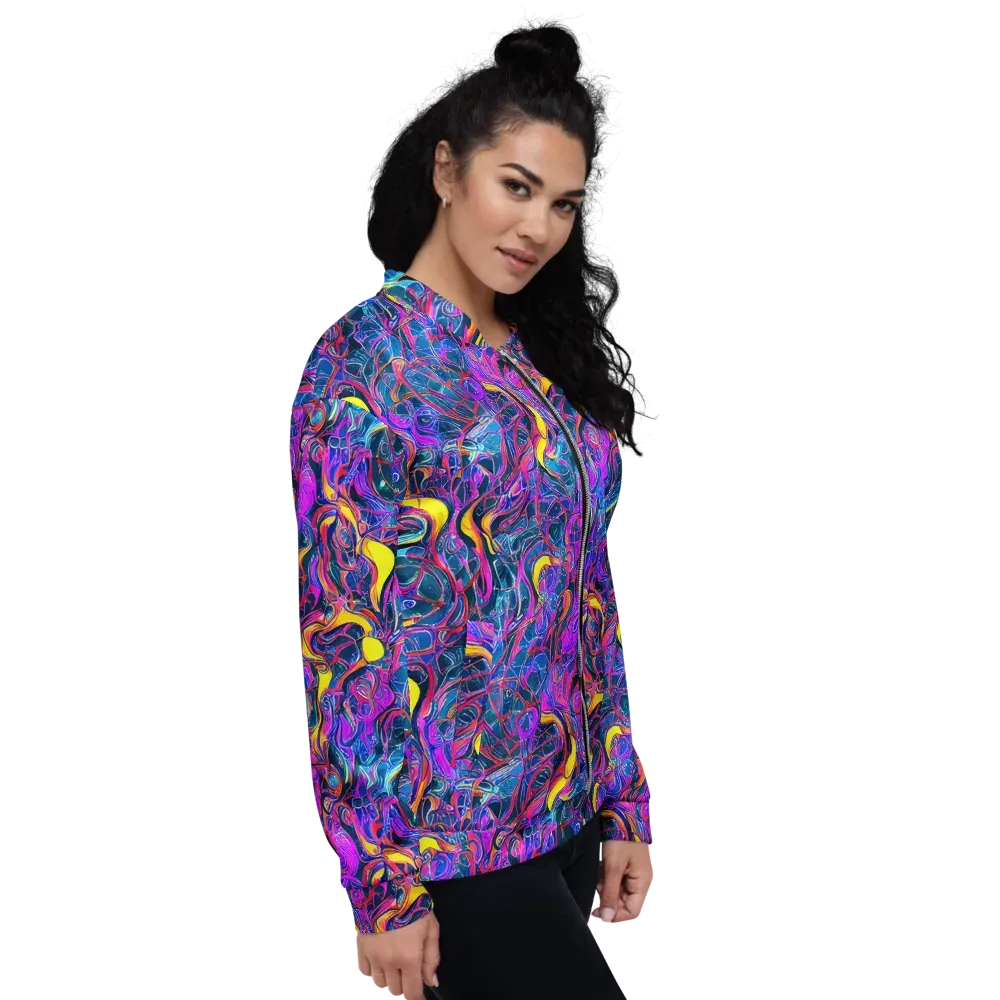 Magenta Maelstrom on Bomber Jacket — Right