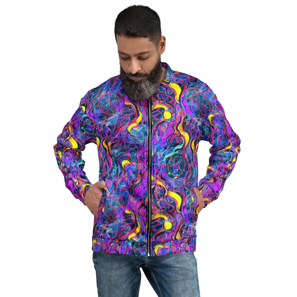 Magenta Maelstrom on Bomber Jacket — Front
