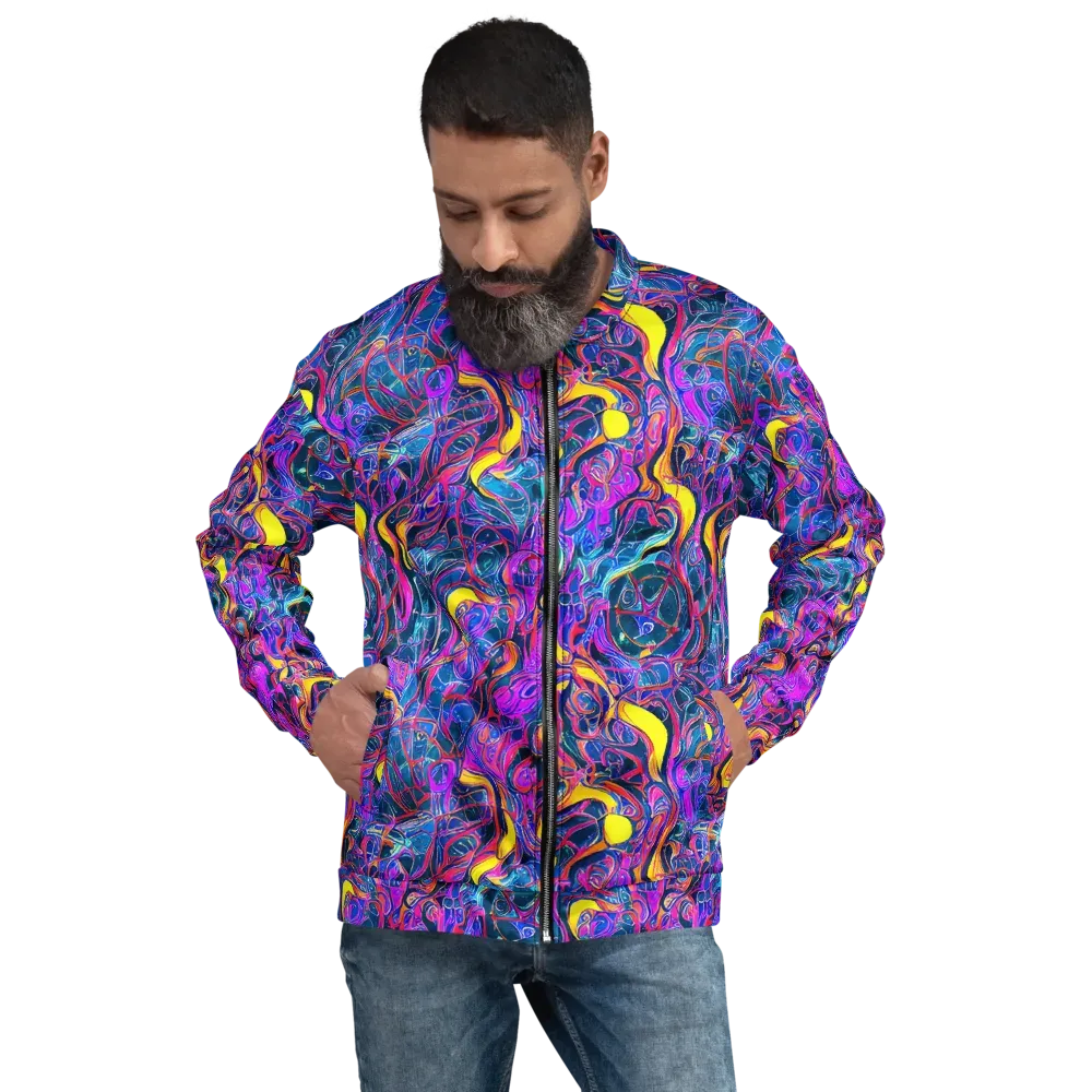 Magenta Maelstrom on Bomber Jacket — Front