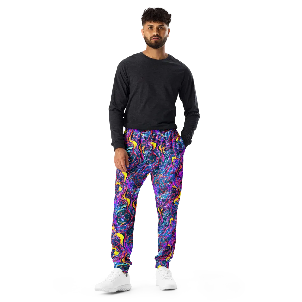 Magenta Maelstrom on Men's Joggers — Front