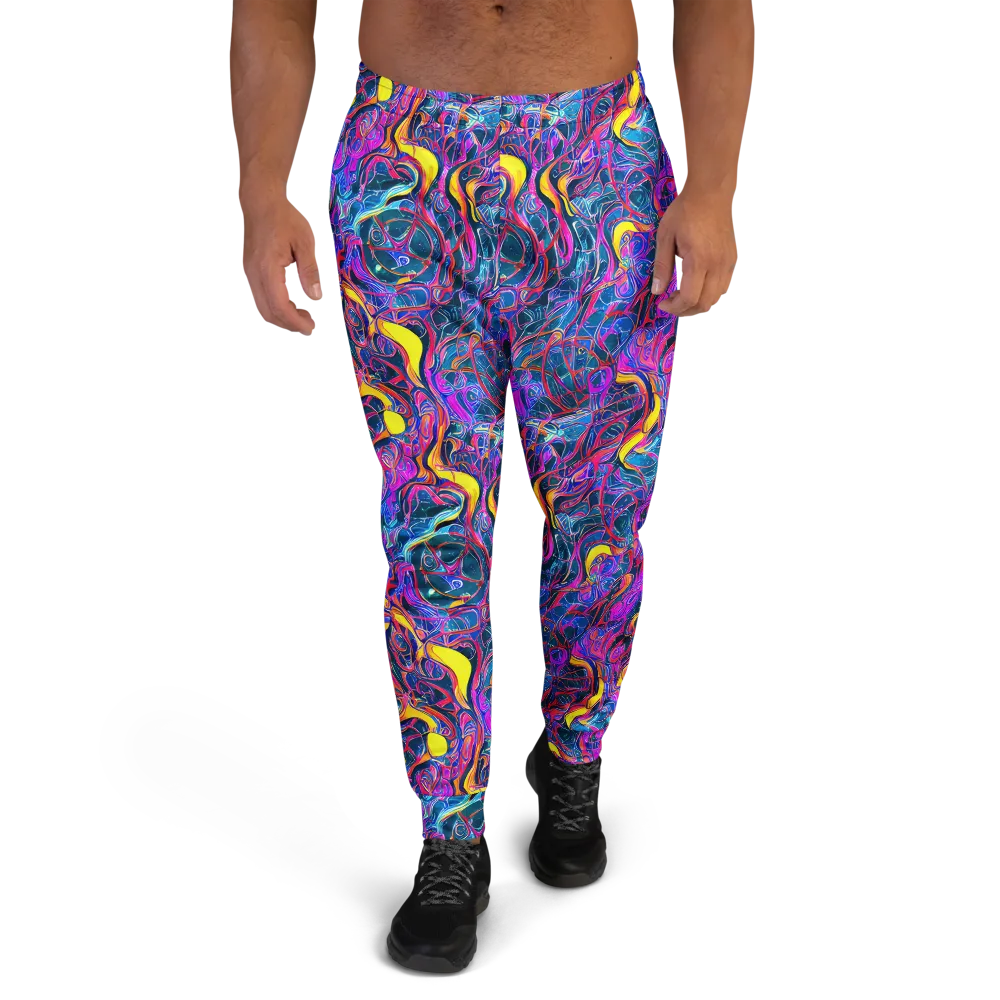 Magenta Maelstrom on Men's Joggers — Front