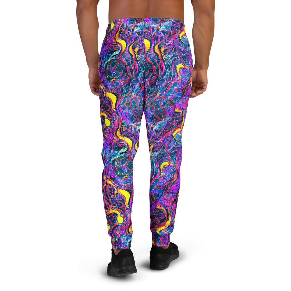 Magenta Maelstrom on Men's Joggers — Back