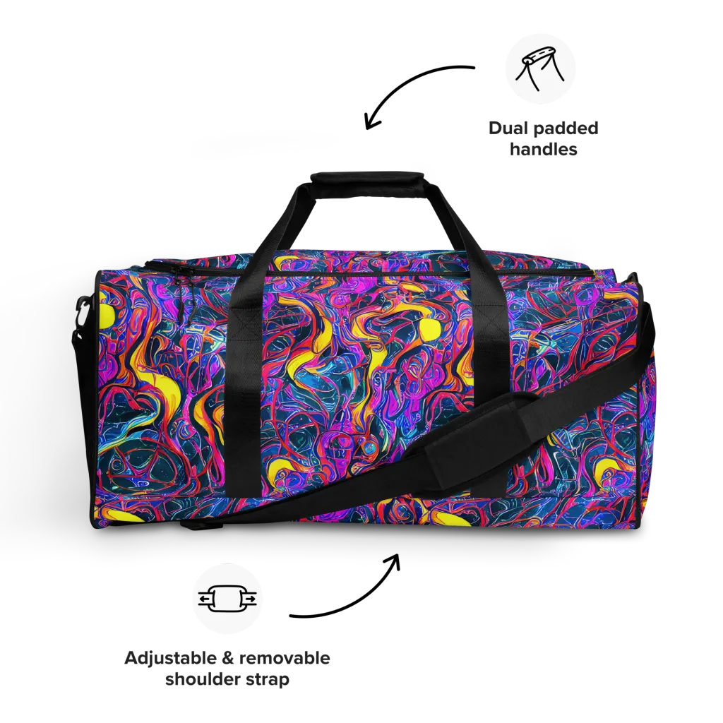 Magenta Maelstrom on Duffle Bag — Front