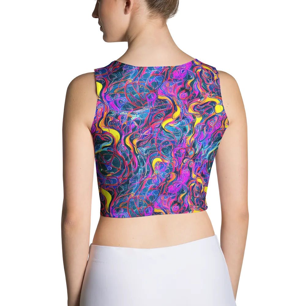 Magenta Maelstrom on Crop Top — Back