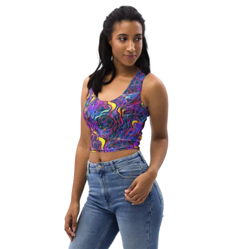 Magenta Maelstrom on a Crop Top