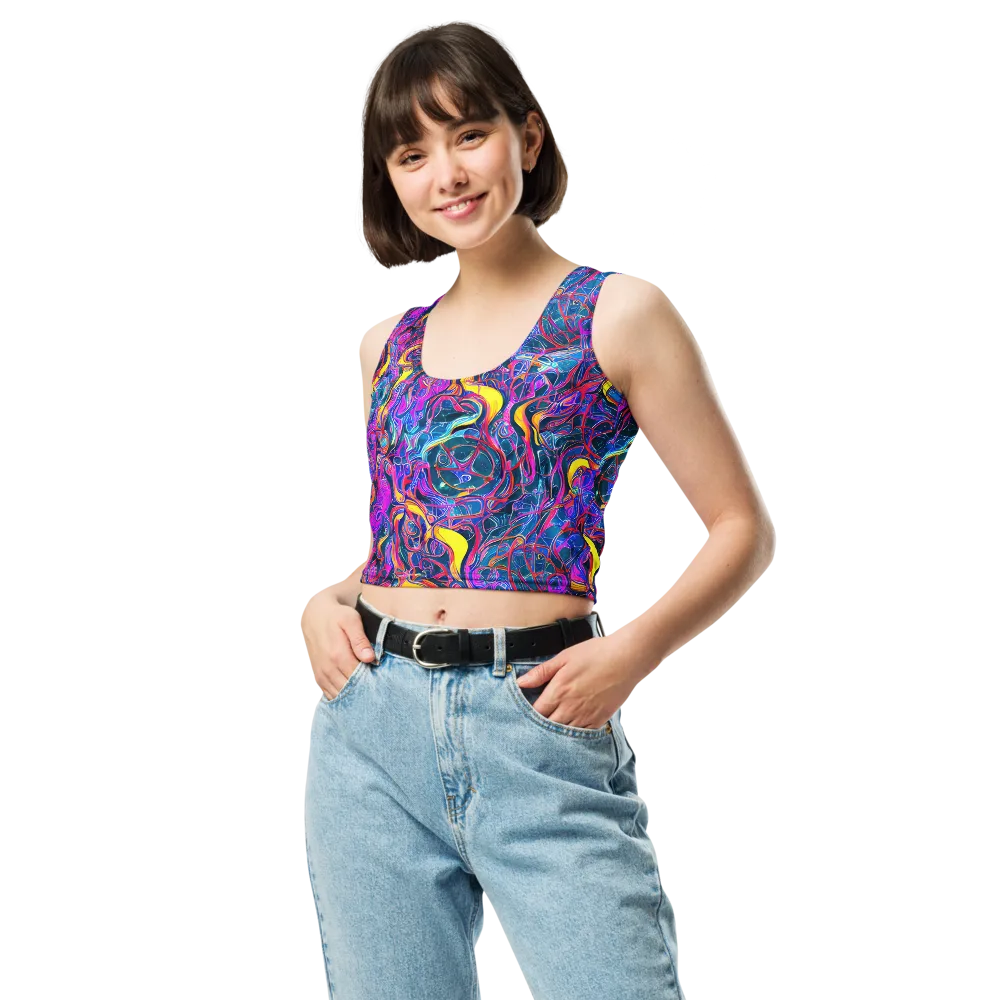 Magenta Maelstrom on Crop Top — Front