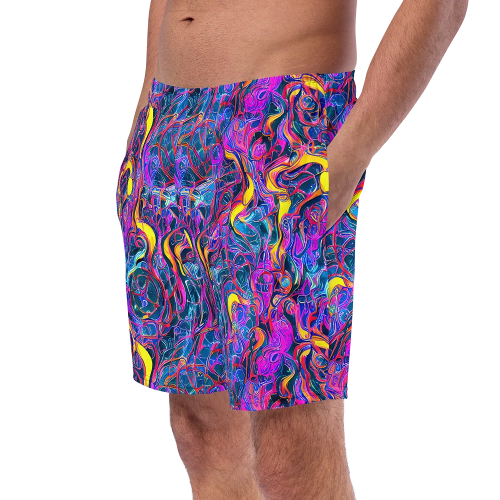 Magenta Maelstrom on Swim Trunks — Left Front