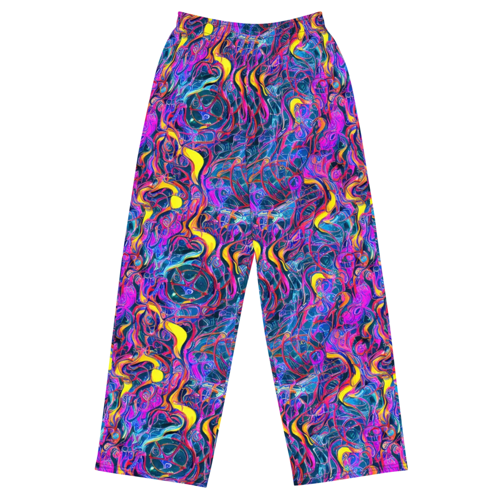Magenta Maelstrom on Wide-Leg Pants — Front