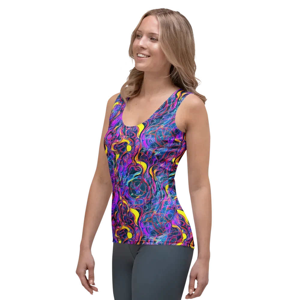 Magenta Maelstrom on Women's Tank Top — Left Front