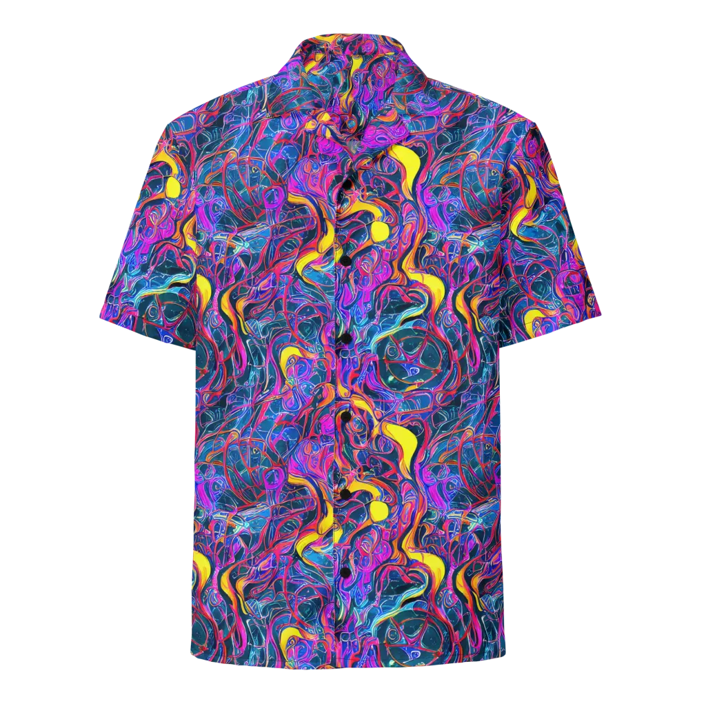Magenta Maelstrom on Button Shirt — Front