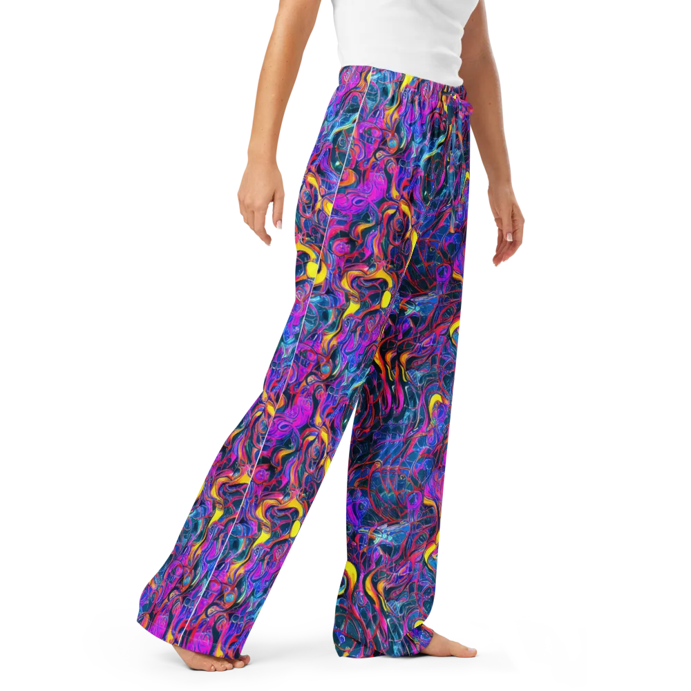 Magenta Maelstrom on Women's Pajama Pants — Right Front