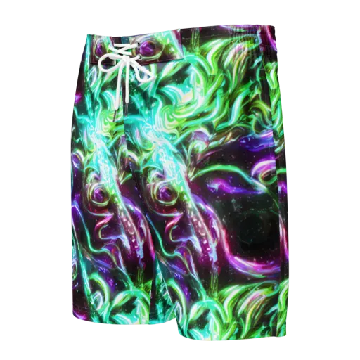 Stellar Serpent on a Men's Board Shorts