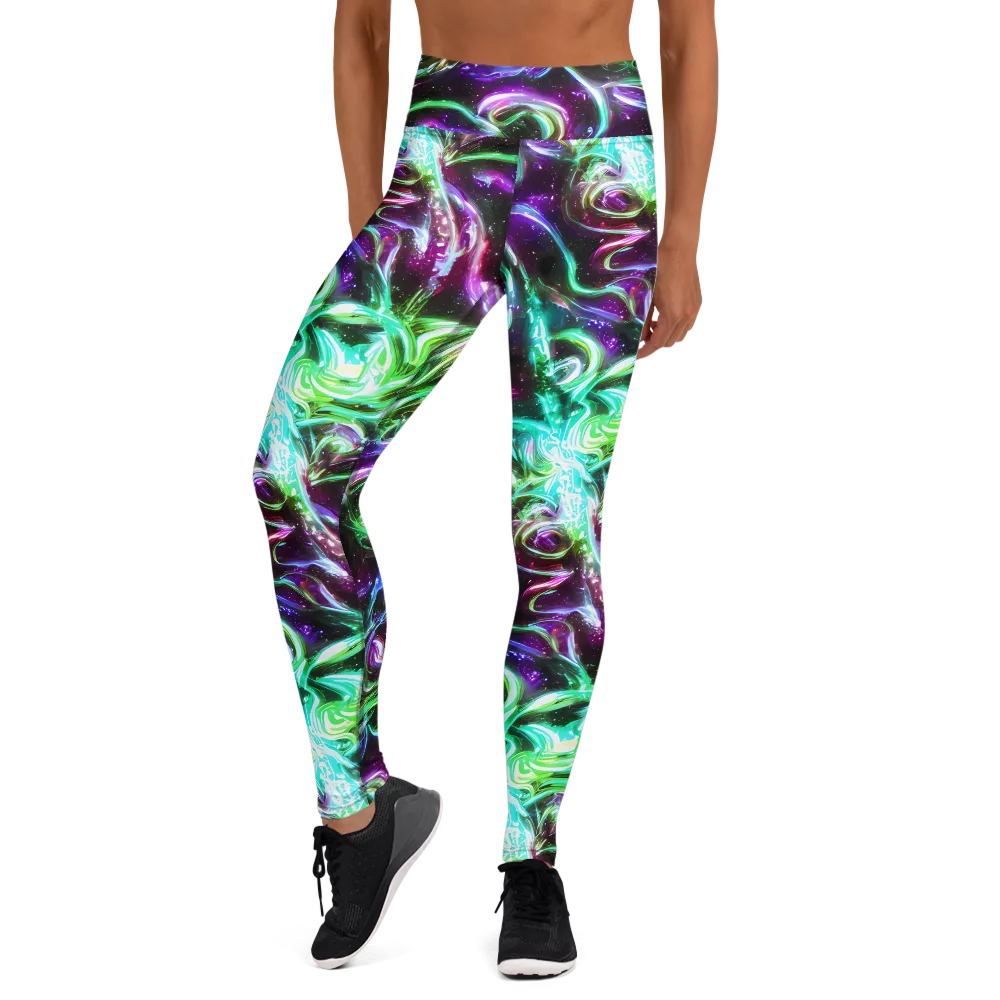 Stellar Serpent on Yoga Leggings — Front