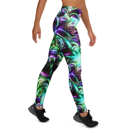 Stellar Serpent on a Yoga Leggings