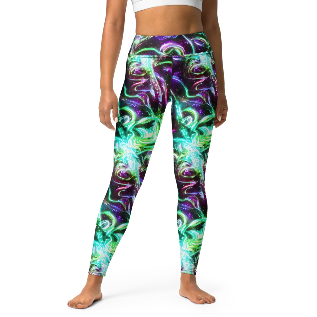 Stellar Serpent on Yoga Leggings — Front