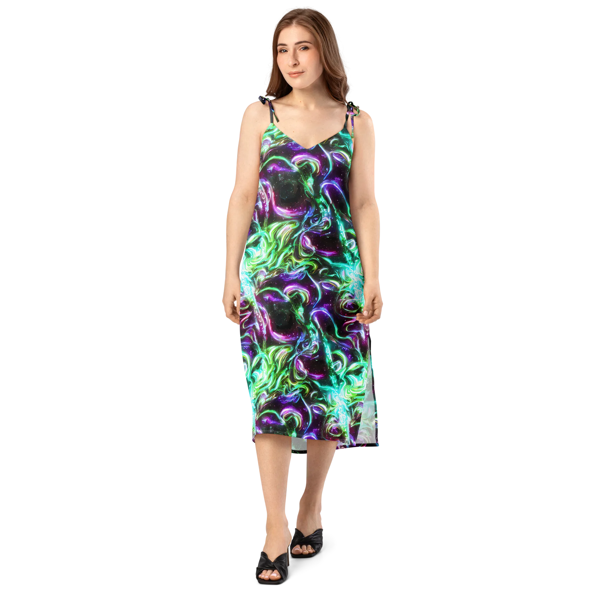 Stellar Serpent on Slip Dress — Front