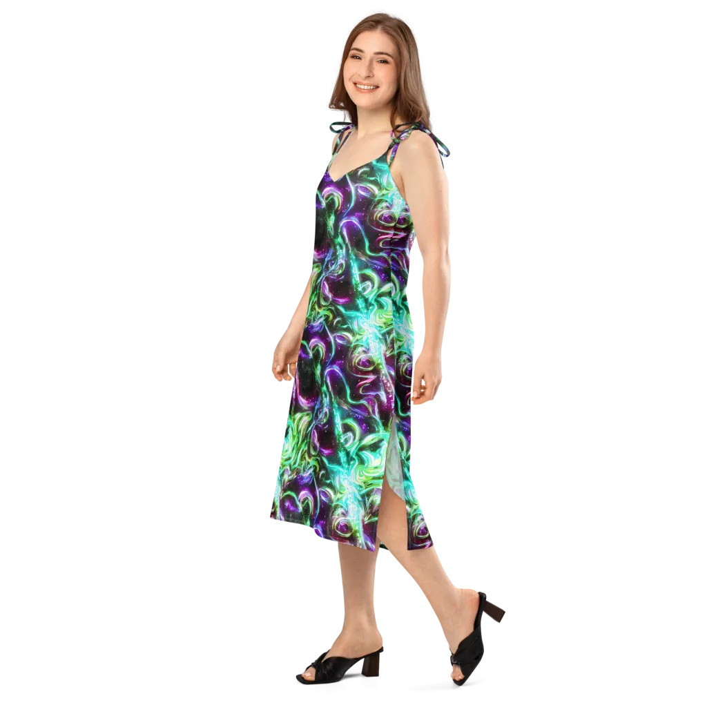 Stellar Serpent on Slip Dress — Left Front