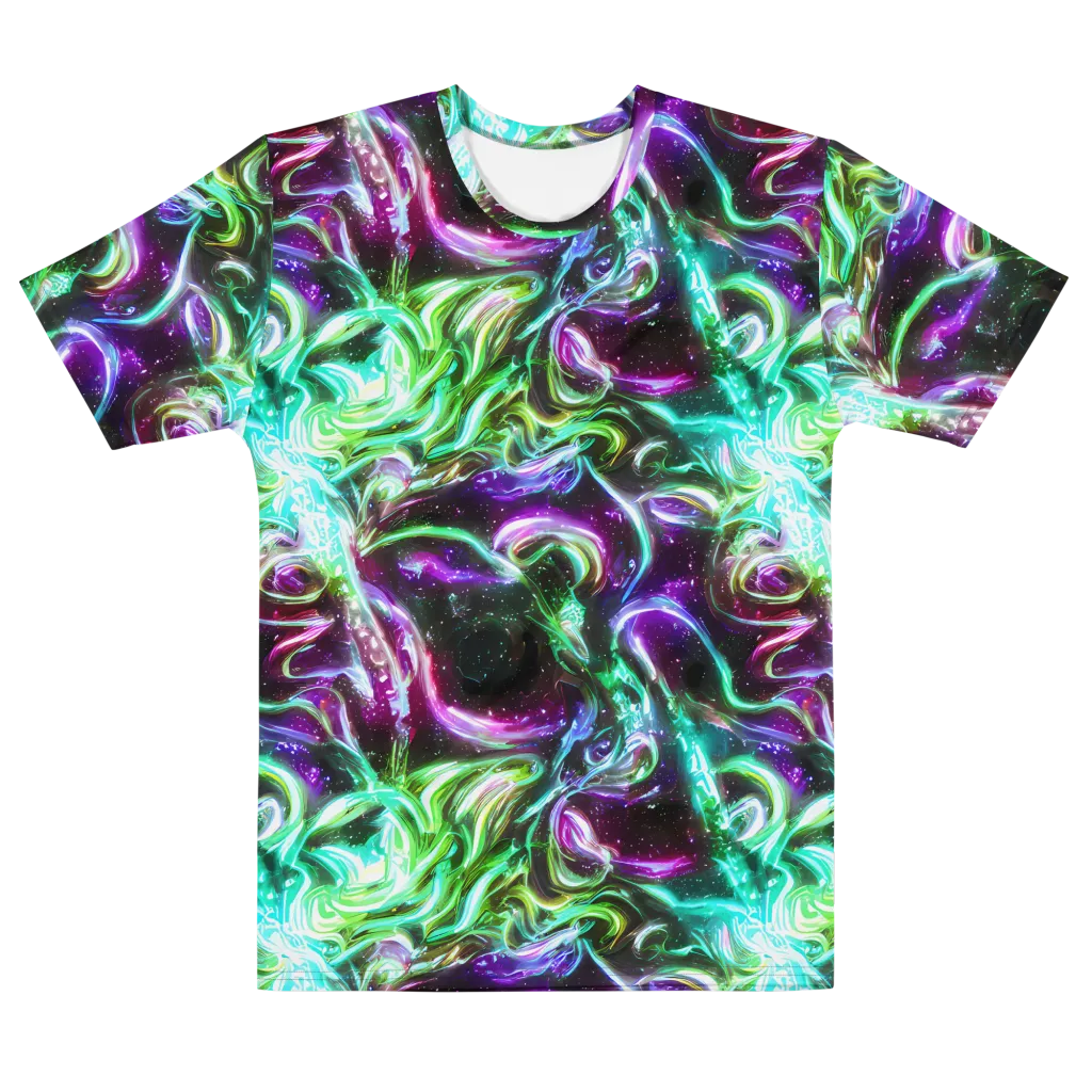 Stellar Serpent on Men's Cotton Crew Neck T-Shirt — Front