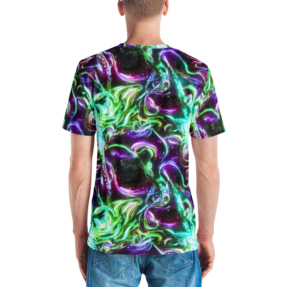 Stellar Serpent on Men's Crew Neck T-Shirt — Back