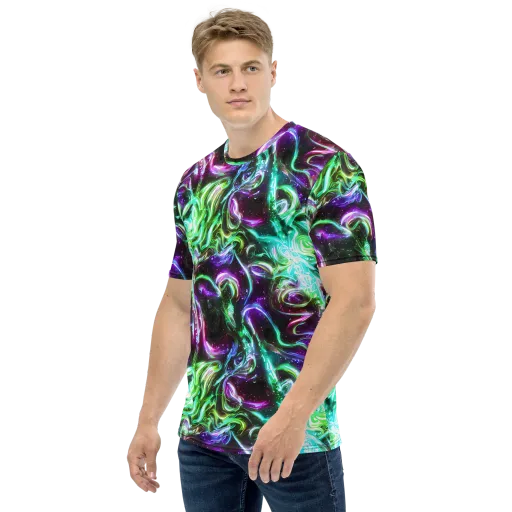 Stellar Serpent on a Men's Crew Neck T-Shirt